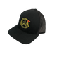 Black with Yellow Spademan Trucker Hat